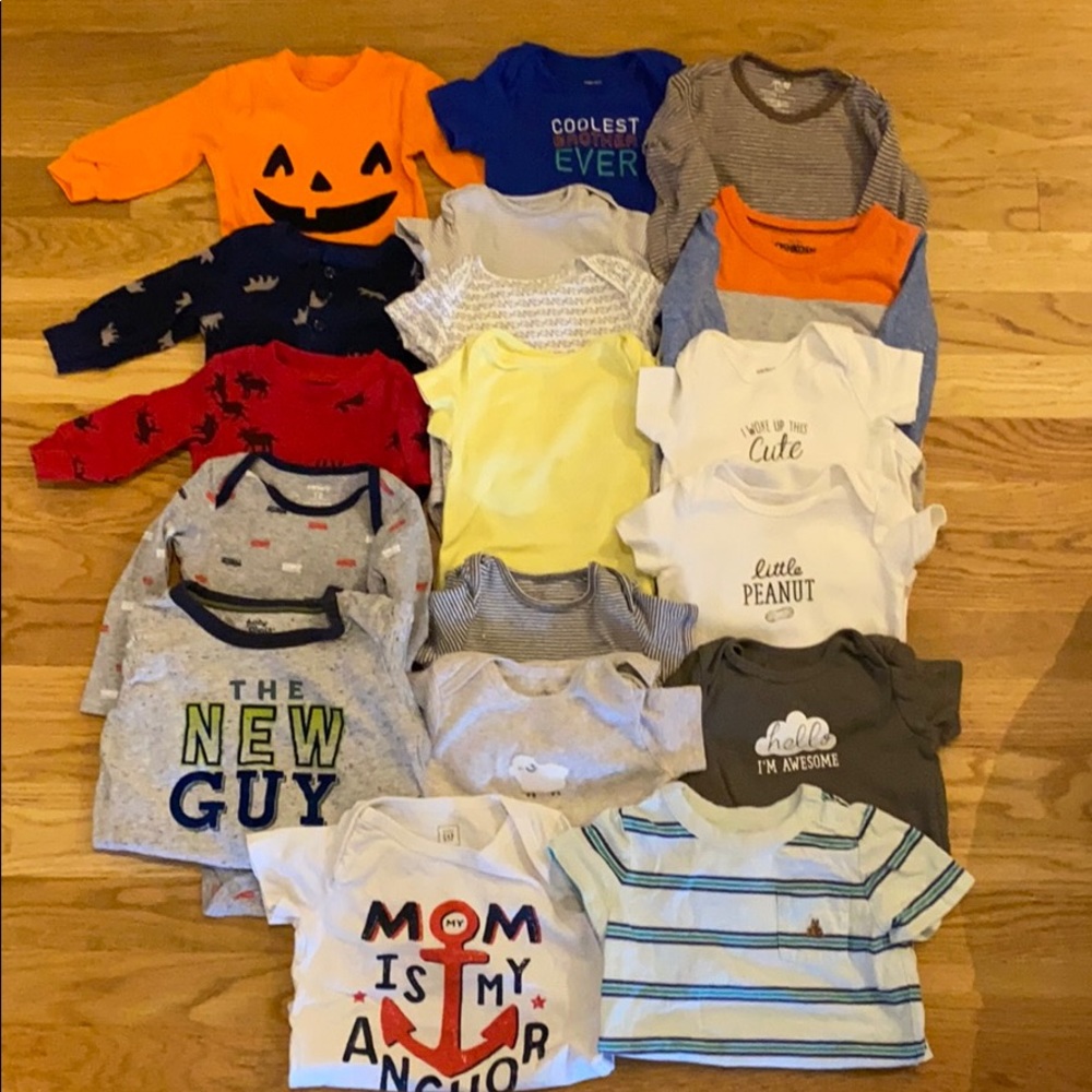 Medley of onesie for your growing boy!